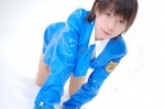 blouse cosplay jacket konoto_mai miniskirt miniskirt_police pantyhose police_uniform policewoman skirt tie vinyl rating:Safe score:0 user:nil!