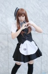 <3 apron black_legwear blouse cosplay hat maid maid_uniform miniskirt original skirt thighhighs vest yukimi_kanon zettai_ryouiki rating:Safe score:1 user:nil!
