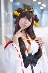 cosplay detached_sleeves hairband haruna_(kantai_collection) kantai_collection kimono miko ruton rating:Safe score:0 user:nil!