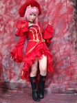 another_blood boots capture_the_spirits choker cosplay demonbane detached_sleeves dress fuji_serika pink_hair twintails rating:Safe score:1 user:nil!