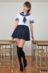 black_legwear nakagawa_shizuka pleated_skirt ponytail rq-star_691 sailor_uniform school_uniform skirt thighhighs zettai_ryouiki rating:Safe score:1 user:nil!