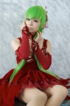 bra cc choker code_geass cosplay detached_sleeves gown green_hair pantyhose suu rating:Safe score:0 user:nil!