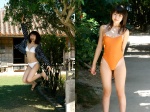 bikini blouse hiroin_no_kyuusoku nakamura_chise one-piece_swimsuit open_clothes polka_dots swimsuit rating:Safe score:2 user:nil!