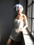 ayanami_rei blue_hair cosplay kiri_kyousuke neon_genesis_evangelion towel rating:Safe score:4 user:nil!