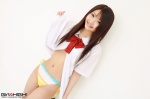 bikini blouse costume girlz_high open_clothes school_uniform side-tie_bikini suenaga_yoshiko swimsuit rating:Safe score:2 user:nil!