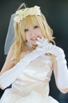 blonde_hair choker cosplay dress elbow_gloves gloves hoshii_miki hoshino_kana idolmaster veil rating:Safe score:0 user:nil!