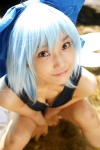 blue_hair cirno cleavage cosplay hairbow lenfried one-piece_swimsuit school_swimsuit swimsuit touhou wet wings rating:Safe score:0 user:nil!