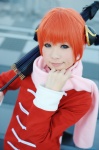 cosplay gintama hair_pods kagura mandarin_suit red_hair scarf shirayuki_himeno rating:Safe score:0 user:nil!