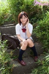 blouse bookbag kneesocks nishinaga_ayana pleated_skirt school_uniform skirt rating:Safe score:1 user:nil!