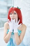 choker cosplay dress gloves hairband love_live!_school_idol_project misaki nishikino_maki red_hair rating:Safe score:0 user:nil!