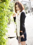 denim hayashi_akiko leggings miniskirt scarf skirt sweater rating:Safe score:0 user:nil!