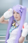 blouse cosplay kiichigo_taruto manaka_lala paw_gloves pripara purple_hair twintails rating:Safe score:0 user:nil!