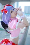 cosplay half-skirt lenfried purple_hair remilia_scarlet touhou tubetop wings rating:Safe score:1 user:nil!