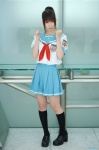 cosplay kneesocks mitsuhiro_sachi pleated_skirt ponytail ricchun sailor_uniform school_uniform sharin_no_kuni_himawari_no_shoujo skirt rating:Safe score:1 user:nil!