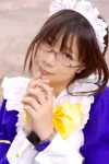 apron chocoball cosplay dress glasses hairband kara_no_naka_no_kotori lease leash maid maid_uniform megane_joshi rating:Safe score:0 user:nil!