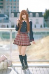 cosplay kneesocks original pantyhose pleated_skirt sailor_uniform school_uniform shimizu_miki skirt rating:Safe score:4 user:nil!