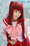 cosplay kousaka_tamaki kyouka pleated_skirt red_hair sailor_uniform school_uniform skirt to_heart to_heart_2 twintails rating:Safe score:0 user:nil!