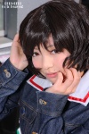 akiyama_yukari blouse cosplay denim_jacket girls_und_panzer usagi_yumizu rating:Safe score:0 user:pixymisa