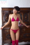 bikini hair_bun pink_legwear shiina_momo side-tie_bikini swimsuit thighhighs rating:Safe score:1 user:nil!