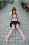 blouse boots cosplay miniskirt original saki skirt umbrella rating:Safe score:1 user:nil!