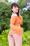ass beach bikini blouse dgc_0935 kuroda_arisa see-through side-tie_bikini swimsuit rating:Safe score:0 user:nil!