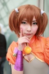 bells bodysuit cosplay hair_ties mineo_kana norma shawl suikoden_v twintails wristband rating:Safe score:0 user:pixymisa