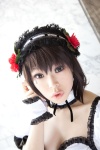 choker cleavage cosplay dress flowers hairband soda_(model) suzumiya_haruhi suzumiya_haruhi_no_yuuutsu rating:Safe score:0 user:pixymisa