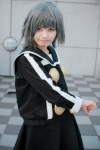 bokken chie cosplay hayate_x_blade kamijou_maki miniskirt pleated_skirt school_uniform silver_hair skirt rating:Safe score:0 user:nil!