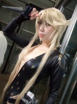 aya_(ii) blonde_hair cleavage cosplay kasuga knives kunoichi sengoku_basara skin_tight rating:Safe score:0 user:nil!
