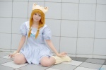 aihara_sakuto boots cosplay di_gi_charat dress orange_hair petit_charat tail rating:Safe score:0 user:nil!