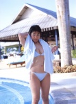 bikini cleavage lovers_eye pool sato_hiroko side-tie_bikini swimsuit wet rating:Safe score:0 user:nil!