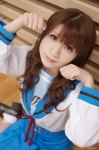 asahina_mikuru cosplay momoneko_haru pleated_skirt sailor_uniform school_uniform skirt socks suzumiya_haruhi_no_yuuutsu rating:Safe score:0 user:nil!