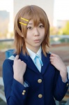 blazer blouse bookbag cosplay hair_clips hirasawa_yui k-on! miyu school_uniform rating:Safe score:0 user:nil!