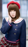 beret cosplay natsume_megumi original pleated_skirt school_uniform skirt rating:Safe score:0 user:pixymisa