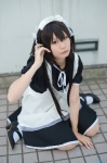 apron cosplay dress hairband k-on! maid maid_uniform nakano_azusa pantyhose shima socks twintails rating:Safe score:1 user:nil!