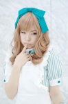amnesia apron blonde_hair cosplay dress hairbow heroine_(amnesia) maitako rating:Safe score:1 user:nil!