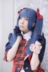 akb48 blazer blouse blue_hair cosplay gloves hairbows mashiro_ayaki tie twintails vest watanabe_mayu rating:Safe score:0 user:nil!