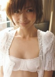 blouse bra cleavage mariko_2010 open_clothes shinoda_mariko wet rating:Safe score:1 user:nil!