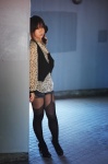 blouse denim garter_belt kanato_akira pantyhose ponytail shorts thighhighs vest rating:Safe score:3 user:nil!