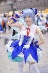 blue_hair cirno cosplay dress hairbow thighhighs touhou white_legwear yumichi zettai_ryouiki rating:Safe score:0 user:nil!