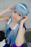 aoi_erito blue_hair boots cosplay hairband kannagi miniskirt nagi skirt tank_top rating:Safe score:0 user:nil!