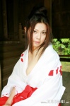 cleavage hair_bun miko takashima_ema rating:Safe score:0 user:msgundam2