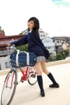 ass bicycle blouse bookbag costume kneesocks matsayama_nagisa pleated_skirt school_uniform skirt sweater rating:Safe score:0 user:nil!