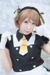 apron blouse cosplay gloves hairband ibuki_iyoko koizumi_hanayo love_live!_school_idol_project miniskirt skirt waitress waitress_uniform rating:Safe score:0 user:nil!