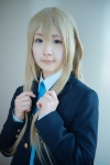 blazer blonde_hair blouse cosplay k-on! kotobuki_tsumugi ribbon_tie shiina_haru rating:Safe score:0 user:pixymisa