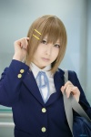 blazer blouse bookbag cosplay hair_clips hirasawa_yui k-on! narihara_riku school_uniform rating:Safe score:0 user:nil!