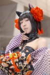 animal_ears cat_ears choker cosplay kimono maora_yuu one-piece_swimsuit swimsuit tagme_character tagme_series rating:Safe score:0 user:nil!