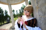 beatrice braid choker cleavage cosplay gown orange_hair saku umineko_no_naku_koro_ni rating:Safe score:0 user:nil!