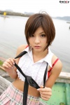 croptop docks midriff miniskirt nagasaki_rina plaid pleated_skirt skirt tie rating:Safe score:1 user:nil!