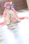 amatsuka_miyu cosplay dress hat patchouli_knowledge purple_hair robe thighhighs touhou rating:Safe score:1 user:nil!